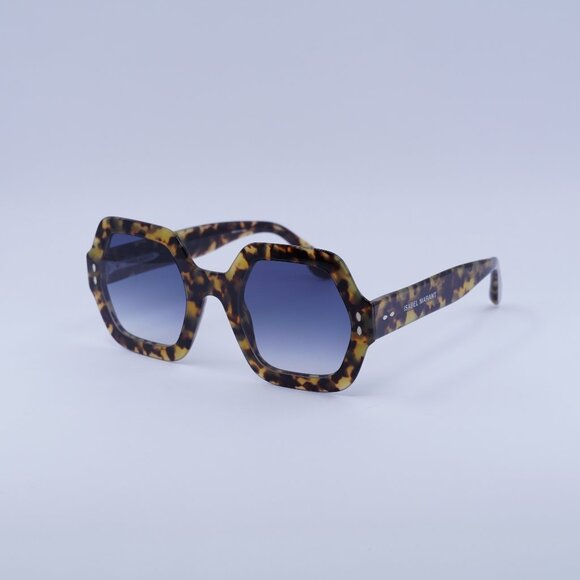 🕶️New Isabel Marant IM 0004/N/S 0EPZ 08 Sunglasses - Havana Frame, Blue Lenses - Picture 1 of 11